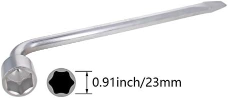 Utoolmart 3Pcs Car Spare Tire Lug Wrench - Image 2