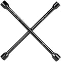 CARTMAN 14 Inch Heavy Duty 4 Way Universal Cross Lug Wrench Tire Iron by CARTMAN