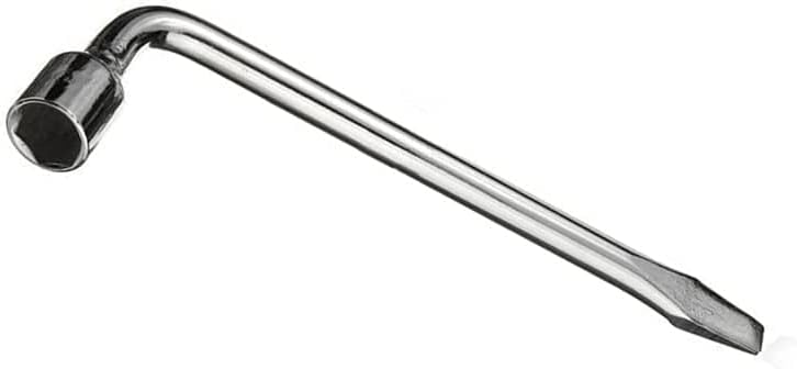 22mm Car Spare Tire Wrench, L-type Hexagon Slotted End Socket Repair Tool Car by Zeromall