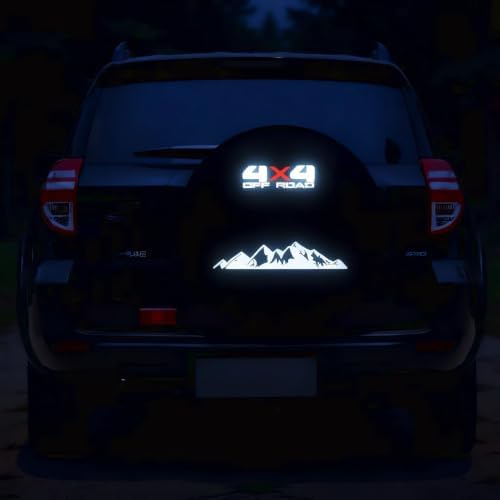 Reflective Spare Tire Cover for Toyota RAV4, Jeep Compass and CRV by Aolowewin