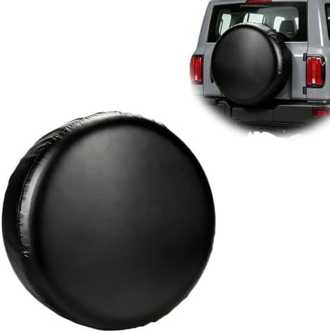 GLOBLELAND 24-26 inch Black Spare Tire Cover by GLOBLELAND