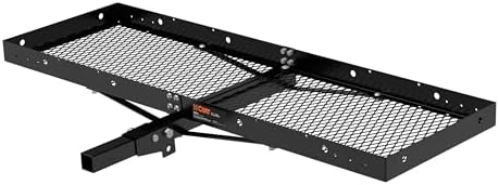CURT 18109 Tray-Style Trailer Hitch Cargo Carrier, 500 lbs. Capacity, 60-Inch x by Curt+Manufacturing