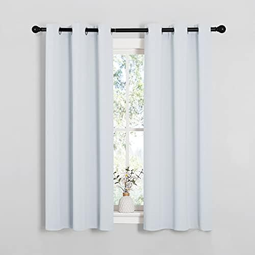 NICETOWN Greyish White Blackout Curtains - Image 2