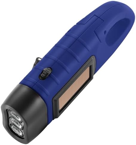 Simpeak 2-Pack Hand Crank Solar Powered LED Flashlight, Emergency Survival - Image 6