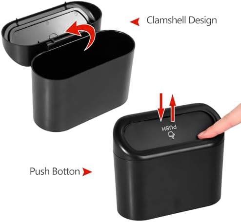 NBTEPEM Car Trash Can with Lid - Image 4
