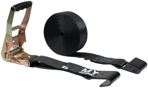 Mytee Products 10 Pack 2" x30' Black Ratchet Straps - Image 2