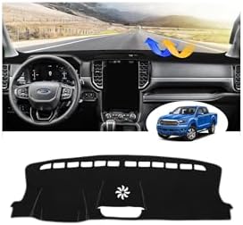 CARTIST Black Dash Cover for Ford Ranger 2024 2025 2026 Dashboard Cover Mat by cartist
