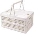 Collapsible Storage Crate, Foldable Plastic Basket by Vivikivi