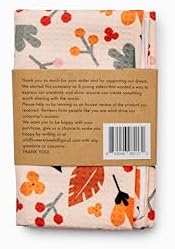 Wildflowers Microfiber Kitchen Towels | Fall Flowers | Waffle Fabric Tea Towel - Image 2