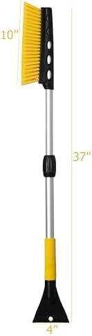 Gardenised 30–37" Extendable Snow Brush & Ice Scraper - Image 6