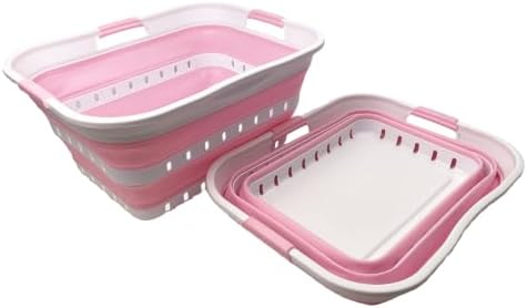 SAMMART 42L Collapsible Plastic Laundry Basket - Image 2