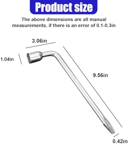 19mm Car Spare Tire Lug Wrench, L-Type Auto Tire Replacement Tool - Image 2