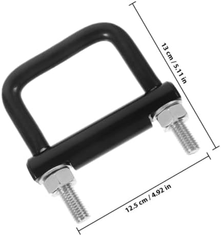 LIOOBO Black Metal Trailer Hitch Tightener Clamp 2 Pack - Image 2