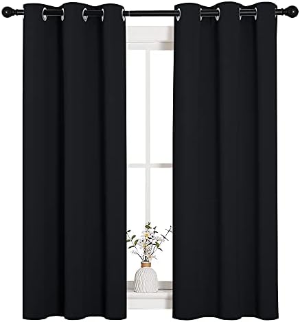 NICETOWN Black Blackout Curtains by NICETOWN