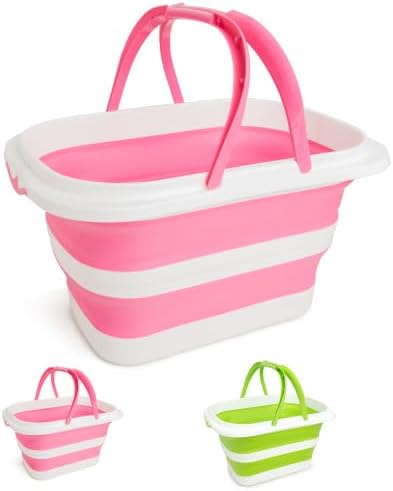 Large Collapsible Bucket for Cleaning, 4.2 Gallon Silicone Bucket by XXFLOWER