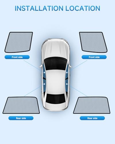 Car Window Shades for Toyota-RAV4, 4 Pack Car Window Cover for Baby Sun Shade - Image 2