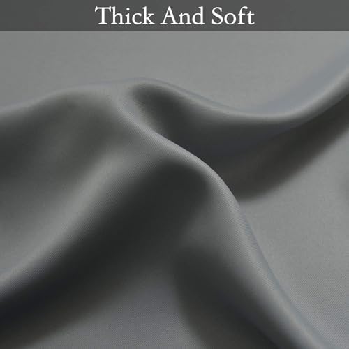 SimpleHome Ombre Grey to Grey White Curtains - Image 7