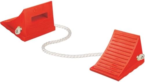 Checkers Roped Pair of Large Wheel Chocks by Checkers