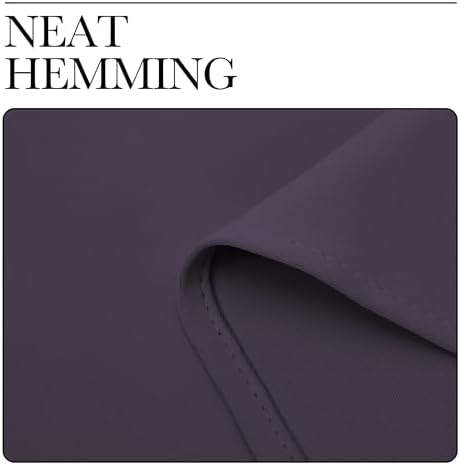 NICETOWN Blackout Curtains for Living Room 2 PCs 42" x 84" Greyish Purple - Image 6