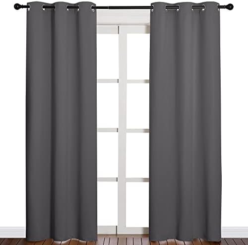 NICETOWN Noise Reducing Blackout Curtains, 2 Panels, 42 x 84-inch - Image 2