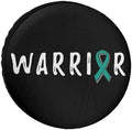 Warrior Ovarian Cancer Awareness Tire Covers, Dust-Proof Weatherproof Wheel by Unknown