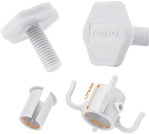TAGVO Beach Umbrella Hanging Hook, 2 Pack Umbrella Hooks Hanger, 4 Prongs Beach - Image 3