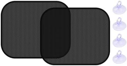 2 Pack 14.17 x 17.32 Inch Car Window Sunshades, Rear Side by ANFTDCO