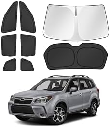 Canvcle Window Shades for 2014-2018 Subaru Forester Accessories Windshield Sun by Canvcle