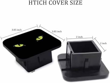 Hitch Receiver Cover Cat Eye, Rubber Trailer Hitch Cover Towing Hitch Cover - Image 2