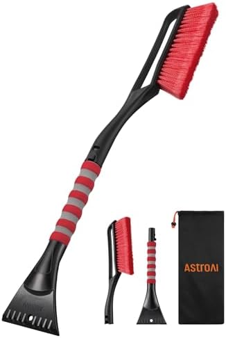 AstroAI 27" 2-in-1 Detachable Snow Brush & Ice Scrapers by AstroAI