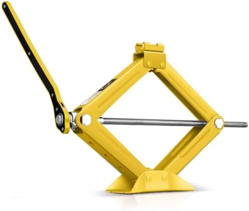 Auto Dynasty Scissor Jack, 1.5 Ton Portable Car Lift Jack, Quick Lift Car Tire by AutoDynasty