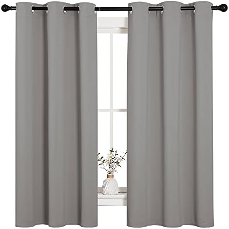 NICETOWN Blackout Curtains 63 inches Long, Thermal Insulated Solid Grommet Top - Image 2