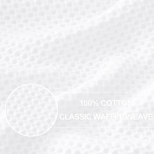 Homaxy 100% Cotton Waffle Weave Kitchen Dish Towels 8-Pack - Image 2