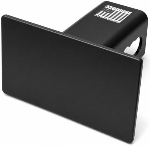 Blank Metal Hitch Cover 5" x 3", Fits 2" Receivers by AutoAccessores