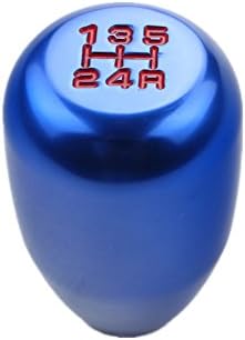 DEWHEL 5 Speed Manual Shift Knob M10x1.5 Screw On Color Blue by DEWHEL