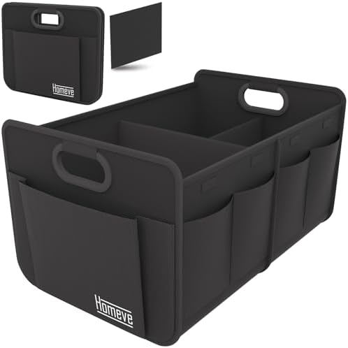 Homeve Car Trunk Organizer for SUV, 15.5Gal Large Capacity No-Sag Heavy Duty by Homeve