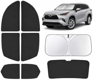 9PCS Car Window Shades for Toyota Highlander 2022-2025, Full Set Windshield by Unknown