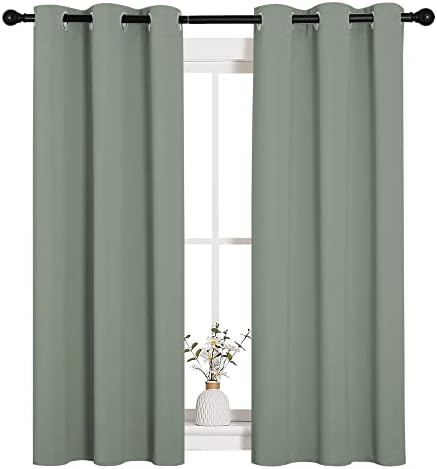 NICETOWN Sage Green Blackout Curtains - Image 2