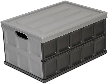 Glad Collapsible Storage Bin - 48L Foldable Plastic Box by GladTrashFoodStorage