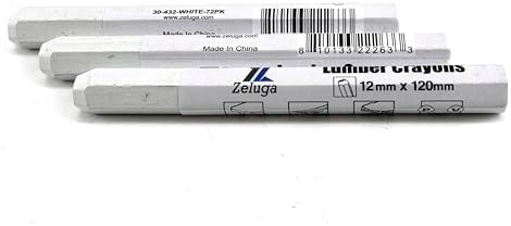 Zeluga 4.7in. x 0.47in. Hex Shape Industrial Lumber Marking Crayons - Image 2