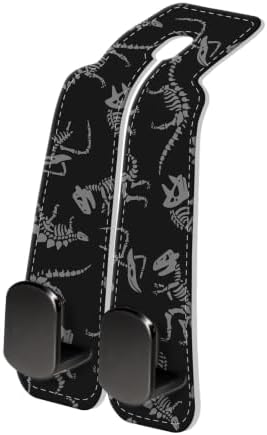PU Leather Car Seat Hook, Storage Headrest Hanger, Cute Car Backseat Organizer by Unknown
