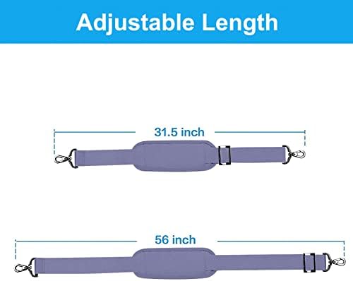 MOSISO 56 inch Shoulder Strap, Adjustable Soft Universal Non-Slip Strap - Image 3