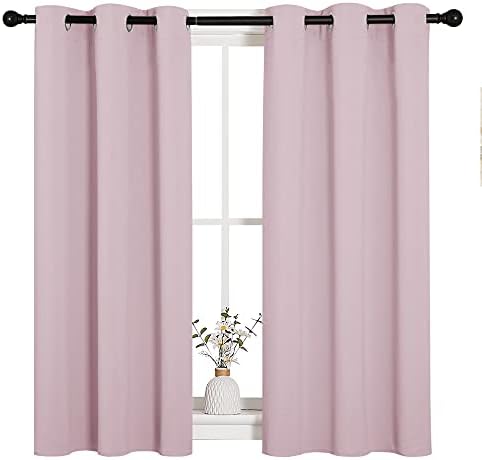 NICETOWN Baby Pink Room Darkening Curtains by NICETOWN