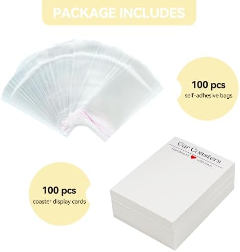 Vcekract 100Pcs Car Coaster Packaging - Image 2