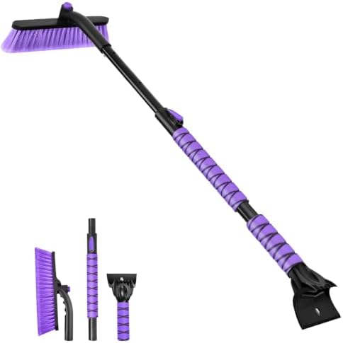 44 in Extendable Snow Brush and Ice Scraper by OUSHASAA