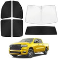 KUST Car Window Shades for Dodge Ram 1500 2019-2025 2026 Windshield Sun Shade by KUST