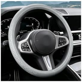 AUCELI 14.5-15 Inch Steering Wheel Cover Non-Slip Leather by AUCELI