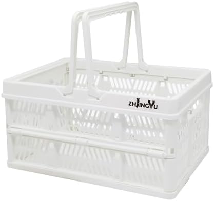 ZHJINGYU crates for storage, plastic baskets for organizing, collapsible by ZHJINGYU