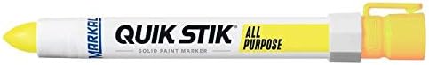 Markal 61041 Quik Stik All Purpose Solid Paint Marker, Fluorescent Yellow - Image 2