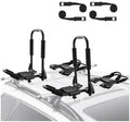 Kayak Roof Rack 2 Pairs J-Bar Soft Roof Rack Quick Folding Top Mount Tie Down by Unknown